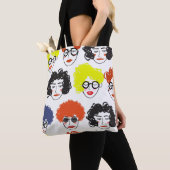 シームレおもしろいスな背景 トートバッグ (クローズアップ)