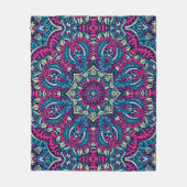 シームレエレガントスカラフルパタンシャワーカーテン フリースブランケット (正面)