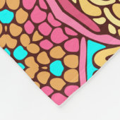 シームレエレガントスカラフルパタンシャワーカーテン フリースブランケット (角)