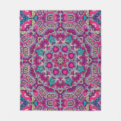 シームレエレガントスカラフルパタンシャワーカーテン フリースブランケット (正面)