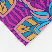 シームレエレガントスカラフルパタンシャワーカーテン フリースブランケット (角)