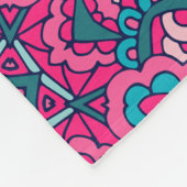 シームレエレガントスカラフルパタンシャワーカーテン フリースブランケット (角)