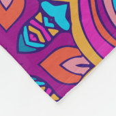 シームレエレガントスカラフルパタンシャワーカーテン フリースブランケット (角)