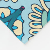 シームレエレガントスカラフルパタンシャワーカーテン フリースブランケット (角)