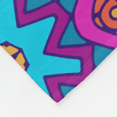 シームレエレガントスカラフルパタンシャワーカーテン フリースブランケット (角)