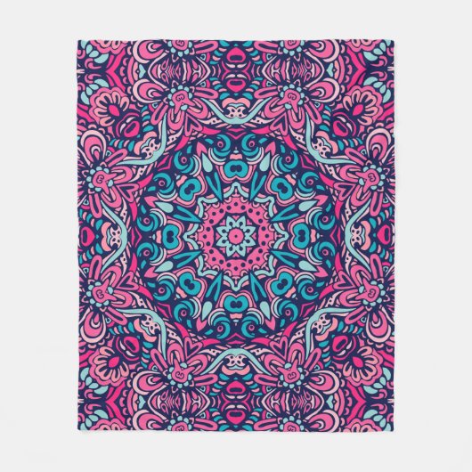 シームレエレガントスカラフルパタンシャワーカーテン フリースブランケット (正面)