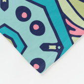 シームレエレガントスカラフルパタンシャワーカーテン フリースブランケット (角)