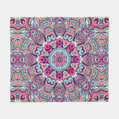 シームレエレガントスカラフルパタンシャワーカーテン フリースブランケット (正面(横))