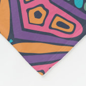 シームレエレガントスカラフルパタンシャワーカーテン フリースブランケット (角)