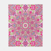 シームレエレガントスカラフルパタンシャワーカーテン フリースブランケット (正面)