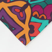 シームレエレガントスカラフルパタンシャワーカーテン フリースブランケット (角)