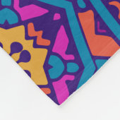 シームレエレガントスカラフルパタンシャワーカーテン フリースブランケット (角)