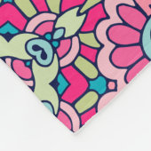 シームレエレガントスカラフルパタンシャワーカーテン フリースブランケット (角)