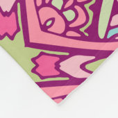 シームレエレガントスカラフルパタンシャワーカーテン フリースブランケット (角)