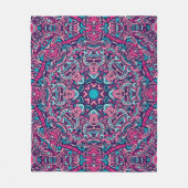 シームレエレガントスカラフルパタンシャワーカーテン フリースブランケット (正面)