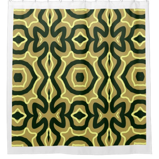 シームレエレガントス数々のカラークラシックデザイン書 シャワーカーテン (正面)