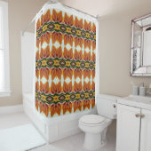 シームレエレガントス数々のカラークラシックデザイン書 シャワーカーテン (インサイチュ)