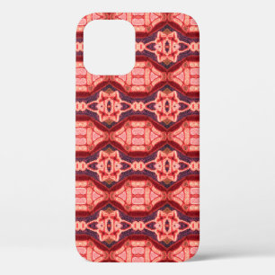 シームレカラフルス刺繍パターン。レインボーイカット iPhone 12ケース