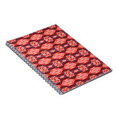 シームレカラフルス刺繍模様。レインボーイカット ノートブック (右側)