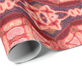 シームレカラフルス刺繍模様。レインボーイカット ラッピングペーパー (ロールコーナー)