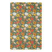 シームレカラフルス野草模様 ミニクリップボード (裏面)