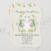 シームレカラフルームニンジン招待状 招待状 (正面/裏面)