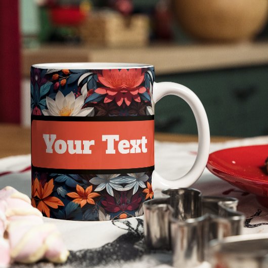 シームレカラフルームパターン織物コーヒーマグ マグカップ