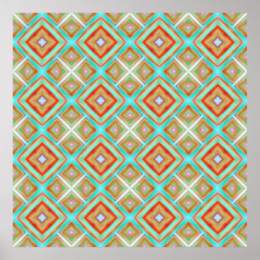 シームレカラフルームパターンbackgroundabstract, art, art ポスター (正面)