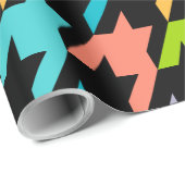 シームレカラフルームパタ千鳥格子のーン2ラッピングP ラッピングペーパー (ロールコーナー)