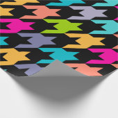 シームレカラフルームパタ千鳥格子のーン2ラッピングP ラッピングペーパー (角)