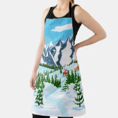 シームレシンプルスな背景 – 古いファッションのハンドドロー エプロン (インサイチュ)