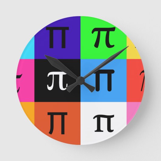 シームレスπ ラウンド壁時計 (正面)