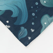 シームレスかわいいマーメイドテールベルベティーンプリッシュ毛布 フリースブランケット (角)