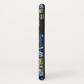 シームレスかわいい小さな花の花柄navy vi Case-Mate iPhoneケース (裏面/左)