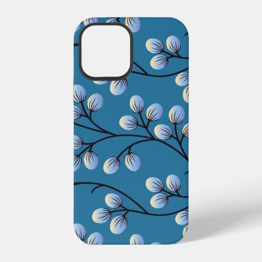 シームレスなかわいい花柄デザイン iPhoneケース (裏面)
