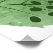 シームレスなさくらんぼパターン。ヴィンテージ水彩画 ポスター (角)