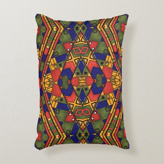 シームレスなアフリカのエト伝統的テクスパターン アクセントクッション (正面(垂直))