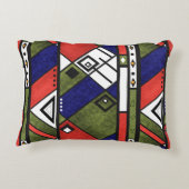 シームレスなアフリカのエト伝統的テクスパターン アクセントクッション (裏面)