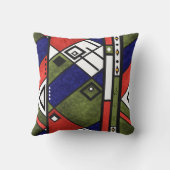 シームレスなアフリカのエト伝統的テクスパターン クッション (裏面)