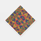 シームレスなアフリカのエト伝統的テクスパターン スタンダードランチョンナプキン (角)