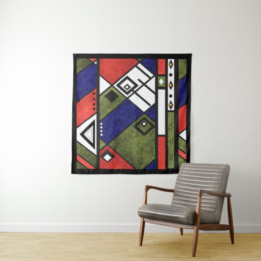 シームレスなアフリカのエト伝統的テクスパターン タペストリー (インサイチュ)