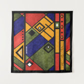 シームレスなアフリカのエト伝統的テクスパターン タペストリー (正面(横))