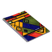 シームレスなアフリカのエト伝統的テクスパターン ノートブック (右側)