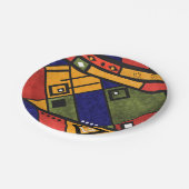 シームレスなアフリカのエト伝統的テクスパターン ペーパープレート (アングル)