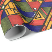 シームレスなアフリカのエト伝統的テクスパターン ラッピングペーパー (ロールコーナー)