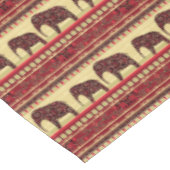 シームレスなアフリカ民族デザインゾウ観賞用 テーブルクロス (アングル)