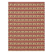 シームレスなアフリカ民族デザインゾウ観賞用 テーブルクロス (正面)