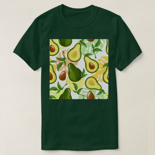 シームレスなアボカド Tシャツ (デザイン正面)