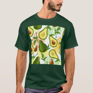 シームレスなアボカド Tシャツ
