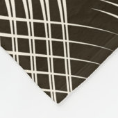 シームレスなアンティークアートデコパターンオーナメント。ジオメ フリースブランケット (角)